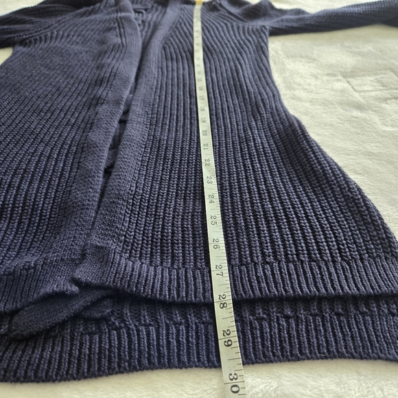 Pinque Women's Navy Lace Back Open Front Cardigan Sweater Small - Picture 10 of 10